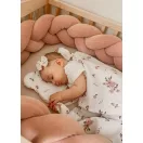 Infantilo bambusz nyári babatakaró és mackó párna szett Little Flowers mintával