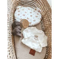   Infantilo muszlin babatakaró és mackó párna szett 70x100 + 30x35 cm - Teddy Bear