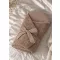 Infantilo muszlin és boucle báránybolyhos merevített pólya 75x75 cm - bézs