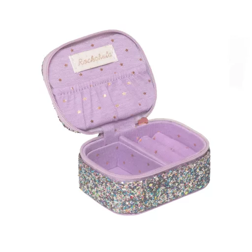 Rockahula Kids ékszertartó doboz - Confetti glitter lila