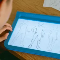 Kidywolf K-Draw Pro Manga kék kétoldalas világító rajztábla átrajzolási funkcióval