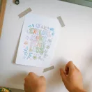 Kidywolf Idézetek mintafüzet és inspiráló rajzsablon lapok K-Draw Pad rajztáblához