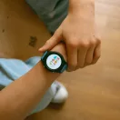 Kidywolf kék interaktív gyerekóra fekete óratesttel és űrhajós számlappal