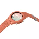 Kidywolf K-WATCH interaktív korall színű gyerekóra színes OLED kijelzővel és szőtt pánttal