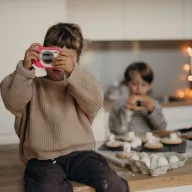 Kidywolf Kidycam Pro Pink vízálló gyerek fényképezőgép rózsaszín szilikon tokban