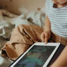 Kidywolf Kidydraw Mini zöld színű állatos LCD rajzkönyv becsukott állapotban