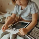 Kidywolf Kidydraw Mini Animals LCD rajztábla összecsukott állapotban állatfigurás borítóval