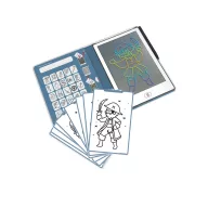 Kidywolf Kidydraw Mini Oceans & Pirates LCD rajztábla kék könyvszerű védőtokban