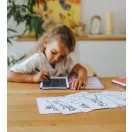 Kidywolf Kidydraw Mini Princess lila hercegnős LCD rajztábla könyv formában
