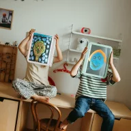 Kidywolf Kidydraw Pro Zöld kétoldalas rajztábla papír sablonnal és ceruzával