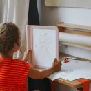 Kidywolf Kidydraw Pro Fashion világító rajztábla divattervező sablonnal és ceruzával