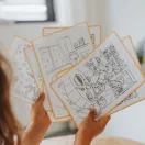 Kidywolf mintafüzet Kidydraw Pad rajztáblához háziállatok témában mintalapokkal