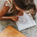 Kidywolf lovas mintafüzet és sablonok Kidydraw Pad 8 rajztáblához