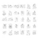 Kidywolf mintafüzet Kidydraw Pad 8 rajztáblához Mesevilág Once Upon a Time
