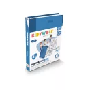 Kidywolf Kidydraw Pad 8 mintafüzet kék borítóval és sport témájú rajzsablonokkal