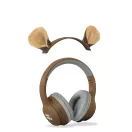 Kidywolf Kidyears Maci barna bluetooth gyerek fejhallgató mágneses plüss fülekkel