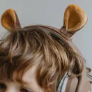 Kidywolf Kidyears Maci barna bluetooth gyerek fejhallgató mágneses plüss fülekkel