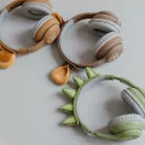 Kidywolf Kidyears Dinosaurs zöld bluetooth gyerek fejhallgató mágneses dinó taréjjal