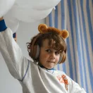 Kidywolf Kidyears Lion barna gyerek fejhallgató plüss oroszlán fülekkel