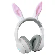 Kidywolf Kidyears Rabbit fehér vezeték nélküli gyerek fejhallgató mágneses plüss nyuszifülekkel