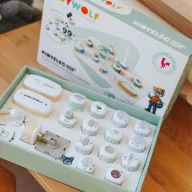 Kidywolf Kidyelec Expert 18 részes áramkör építő készlet fehér alaplappal és modulokkal