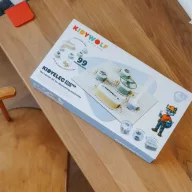 Kidywolf Kidyelec Starter 11 elemes áramkör építő készlet összerakott áramkörrel és világító LED modullal