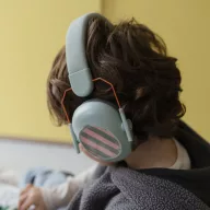 Kidywolf Kidynoise zöld színű gyerek zajvédő fülvédő texturált pánttal