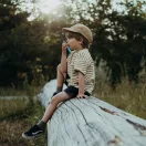 Kidywolf Kidytalk tölthető kék és piros walkie talkie szett gyerekeknek kijelzővel
