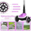 Kick'n'Roll X2 zöld LED roller világító kerekekkel és fénycsíkokkal