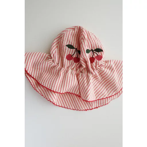 Konges Slojd kislány kalap - Amour stripe