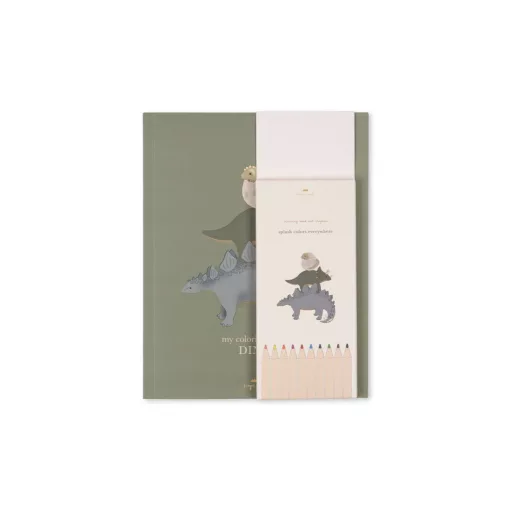 Konges Slojd színező ceruzákkal - Dino