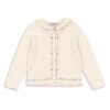 Konges Slojd kislány kardigán - Rosier Cream Off White
