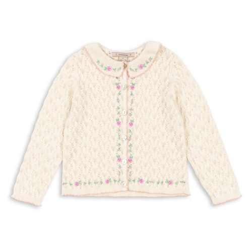 Konges Slojd kislány kardigán - Rosier Cream Off White