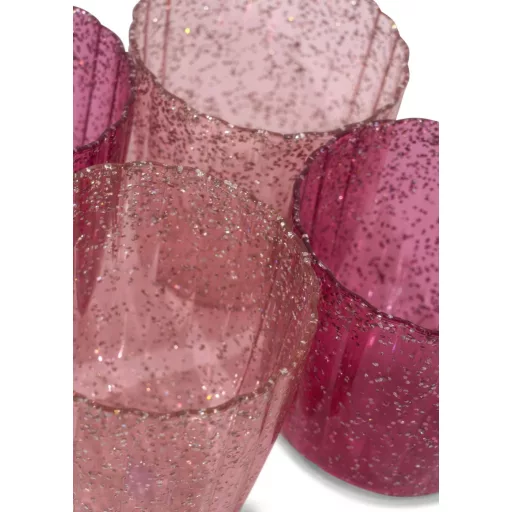 Konges Slojd 4 db-os pohár szett - Sparkling pink mix