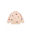 Konges Sløjd Juno Sequin Bomber dzseki Cameo Rose színben színes flitteres szívekkel