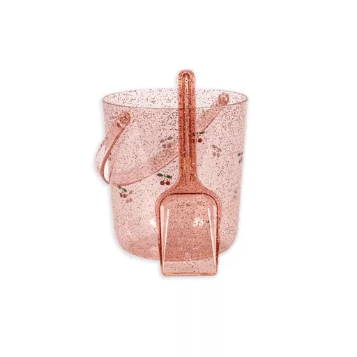 Konges Slojd homokozó vödör lapáttal - Glitter cherry