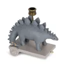 Konges Sløjd Dino születésnapi vonat dinoszaurusz figurákkal és gyertyatartókkal