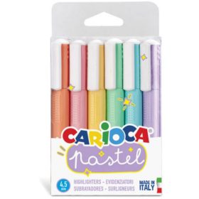CARIOCA Szövegkiemelő készlet - 6db-os, pasztell színek