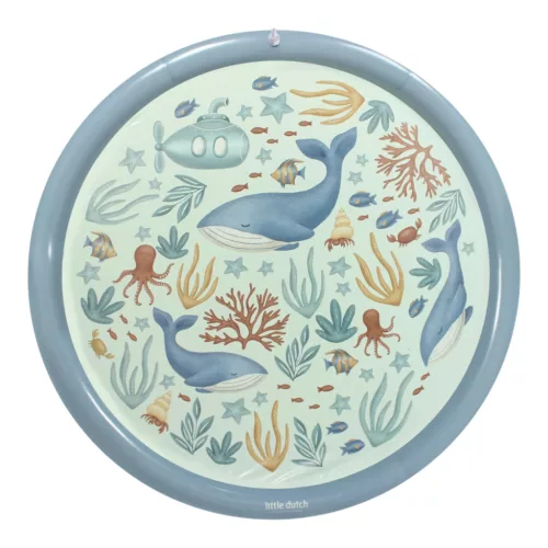 Little Dutch felfújható vízpermetező szőnyeg - Ocean World