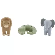 Little Dutch Safari fürdőjáték figurák 3 db oroszlán krokodil elefánt fehér háttér előtt