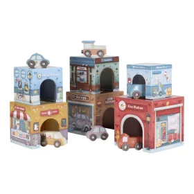 Little Dutch toronyépítő 6 db autóval