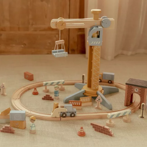 Little Dutch daru készlet vasúti sínpályával