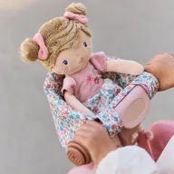 Little Dutch virágmintás játékbaba bicikliülés tépőzáras rögzítéssel