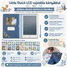 Little Dutch LCD rajztábla kártyákkal - Kék