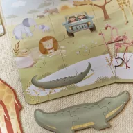 Little Dutch 6 az 1-ben puzzle Safari Friends tárolódoboz