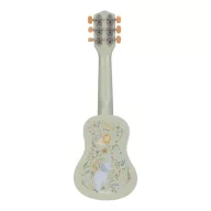 Little Dutch zöld fa játék gitár Safari Friends állatos illusztrációval