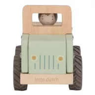 Little Dutch Safari zöldes fa autó kivehető ember figurával