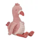 Ülő Little Dutch plüss flamingó virágdísszel a fején