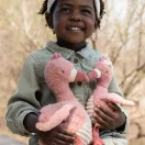 Little Dutch Safari Friends rózsaszín plüss flamingó 35 cm-es méretben