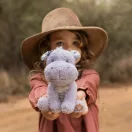 Little Dutch Safari Friends lila plüss víziló virágos díszítéssel